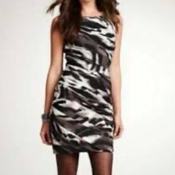 ANN Taylor Animal Print Sheath Mini Dress Size 10 NEW - Picture 1 of 11